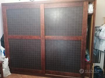 camera da letto vero legno stile etnico 