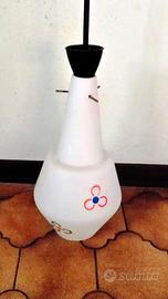 Lampadario vintage anni '60 1960 con gambo diritto