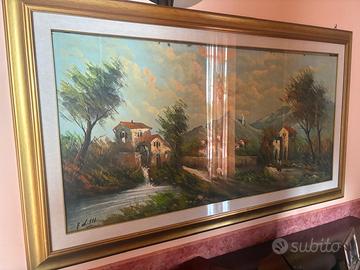 Quadro di antiquariato con cornice dorata