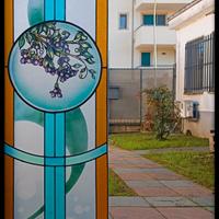 vetrate artistiche porta finestra muro divisorio 