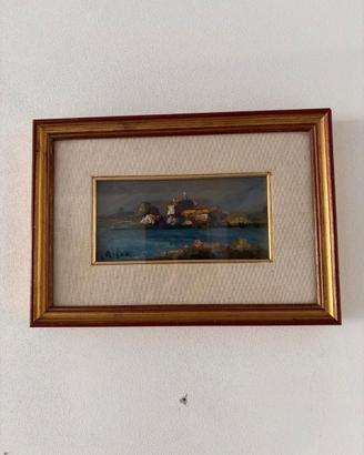 Casolare - quadro - Giuseppe Rigon firmato