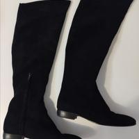stivali camoscio nero 37
