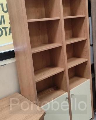 Codice: 9579 LIBRERIA STILE MODERNO COLORE NOCE +
