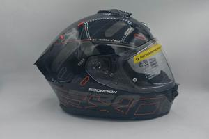 Casco Scorpion EXO-530 AIR FOND Metallo Nero-Rosso