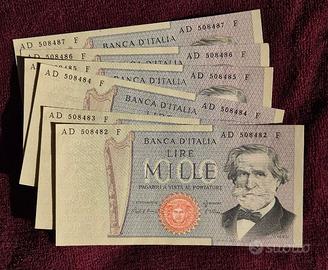 Banconote 1000 lire Verdi non circolate