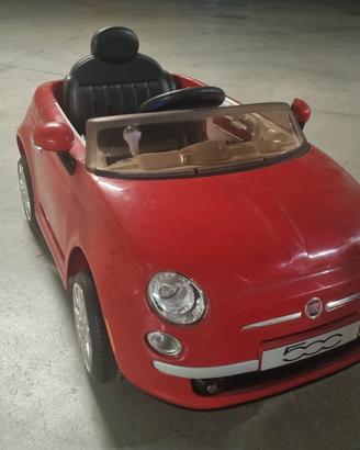 Macchina Elettrica Fiat 500 12V  con Radiocomando