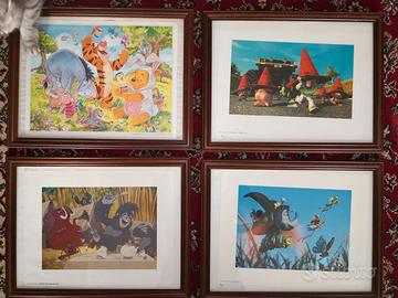 8 Litografie Disney Store 2000