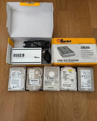 box esterno + hard disk ide sata