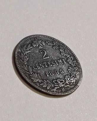  moneta 2 centesimi 1895 - R - regno d'italia