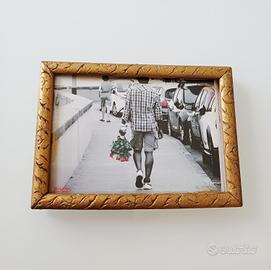 Foto Vintage Imperia in Cornice Legno Oro Antico