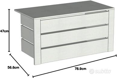 Cassettiera interna per armadio (ZUCCA Mobili)