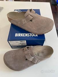 Birkenstok Boston 45 ORIGINALI suede grigio talpa