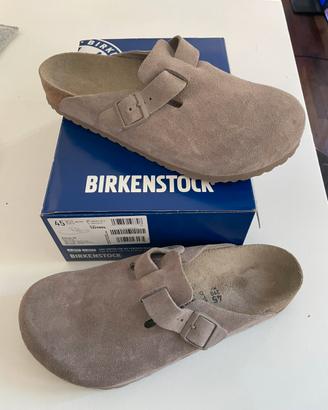 Birkenstok Boston 45 ORIGINALI suede grigio talpa