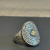 Anello in argento tibetano