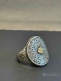 Anello in argento tibetano