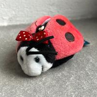 Mini peluche Coccinella Trudi 7,5 cm – Rosso/Nero