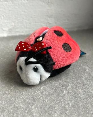 Mini peluche Coccinella Trudi 7,5 cm – Rosso/Nero