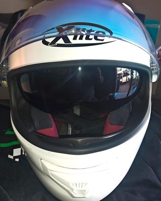 casco X-lite mod corse visiera chromium