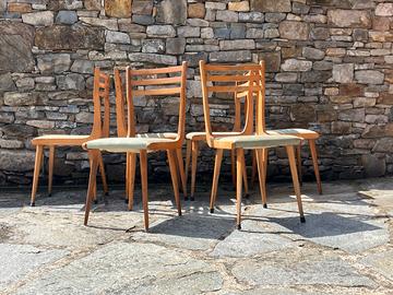 Sei sedie in stile scandinavo