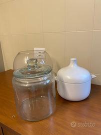 Set di 3 oggetti da cucina: vaso, zuppiera e barot