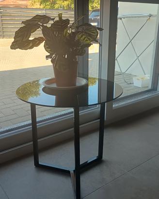 tavolino design vetro nero