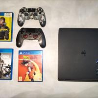 PlayStation 4 Slim + 2 Controller + 3 Giochi