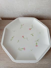 Coppia piatti ottogonali in ceramica - Vintage
