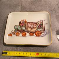 Piattino in Porcellana inglese Carrozza a vapore