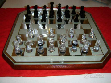 Swarosky scacchiera da collezione nuova