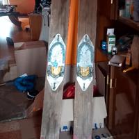 sci nautici il legno vintage da restaurare 