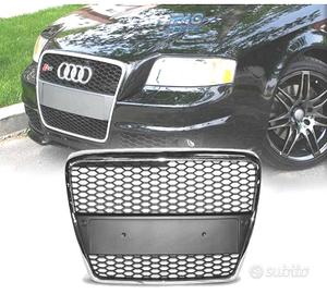 GRIGLIA AUDI A6 4F 04-08 LOOK RS6 ARGENTO