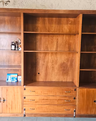 parete attrezzata legno
