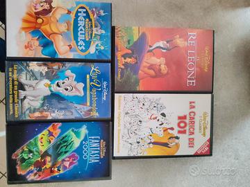 5 VHS  Disney originali