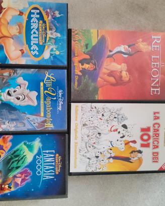 5 VHS  Disney originali