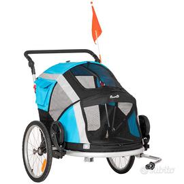 rimorchio bici per cane Pawhut 