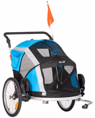 rimorchio bici per cane Pawhut 