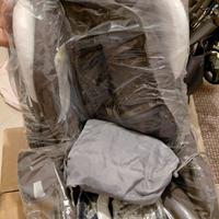 Trio Inglesina 2014 grigio fumo e bianco,telaio sc