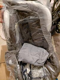 Trio Inglesina 2014 grigio fumo e bianco,telaio sc