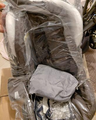 Trio Inglesina 2014 grigio fumo e bianco,telaio sc