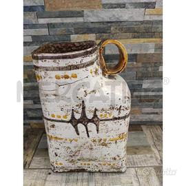 VASO GRANDE DA TERRA IN TERRACOTTA SMALTATA INTERN