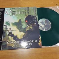 Queen News of the World in concert LP vinile verde