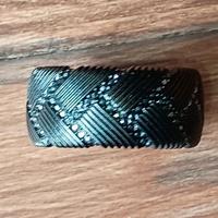 Anello Swarovski da uomo Caesar Jet Hem Cristalli