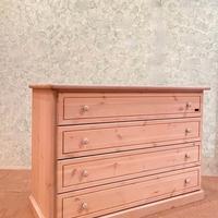 Comò cassettiera con comodini in legno rustico