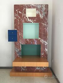 Mobile-vetrina Blu di Ettore Sottsass