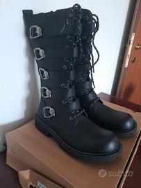 Nuovi stivali alti da uomo, stivali coreani in pel