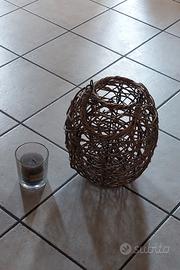 Lanterna in Rattan H 32 cm