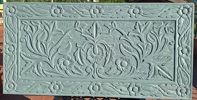 Pannello legno intagliato 60x120 testiera/decoro