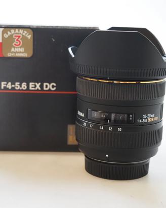 SIGMA 10-20 F 4-5.6 EX DC HSM X NIKON