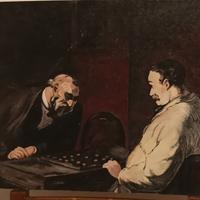 Giocatori di dama Bertozzi Pittore, Rimini