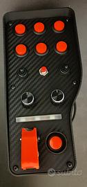 Button Box Sim Racing con LED Flag SimHub + Staffa